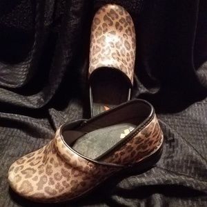 Cheetah print Dansko clogs